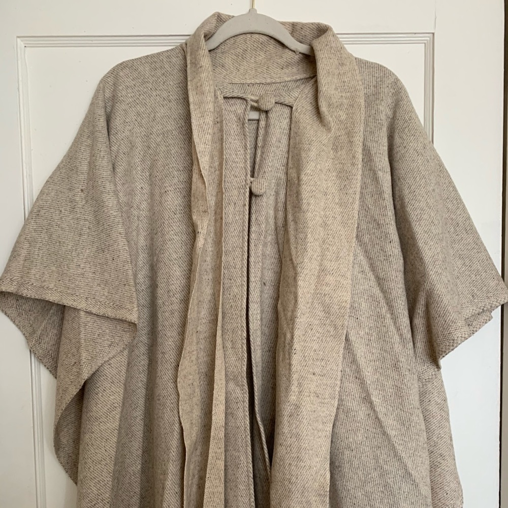 Wool poncho